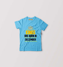 Load image into Gallery viewer, Kings Are Born In December Kids T-Shirt for Boy/Girl-Light Blue-Ektarfa.online
