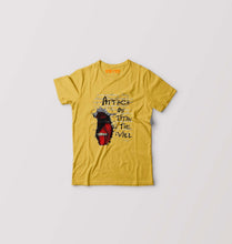 Load image into Gallery viewer, Attack on Titan Kids T-Shirt for Boy/Girl-Golden Yellow-Ektarfa.online
