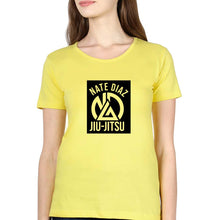 Load image into Gallery viewer, Nate Diaz UFC T-Shirt for Women-Yellow-Ektarfa.online
