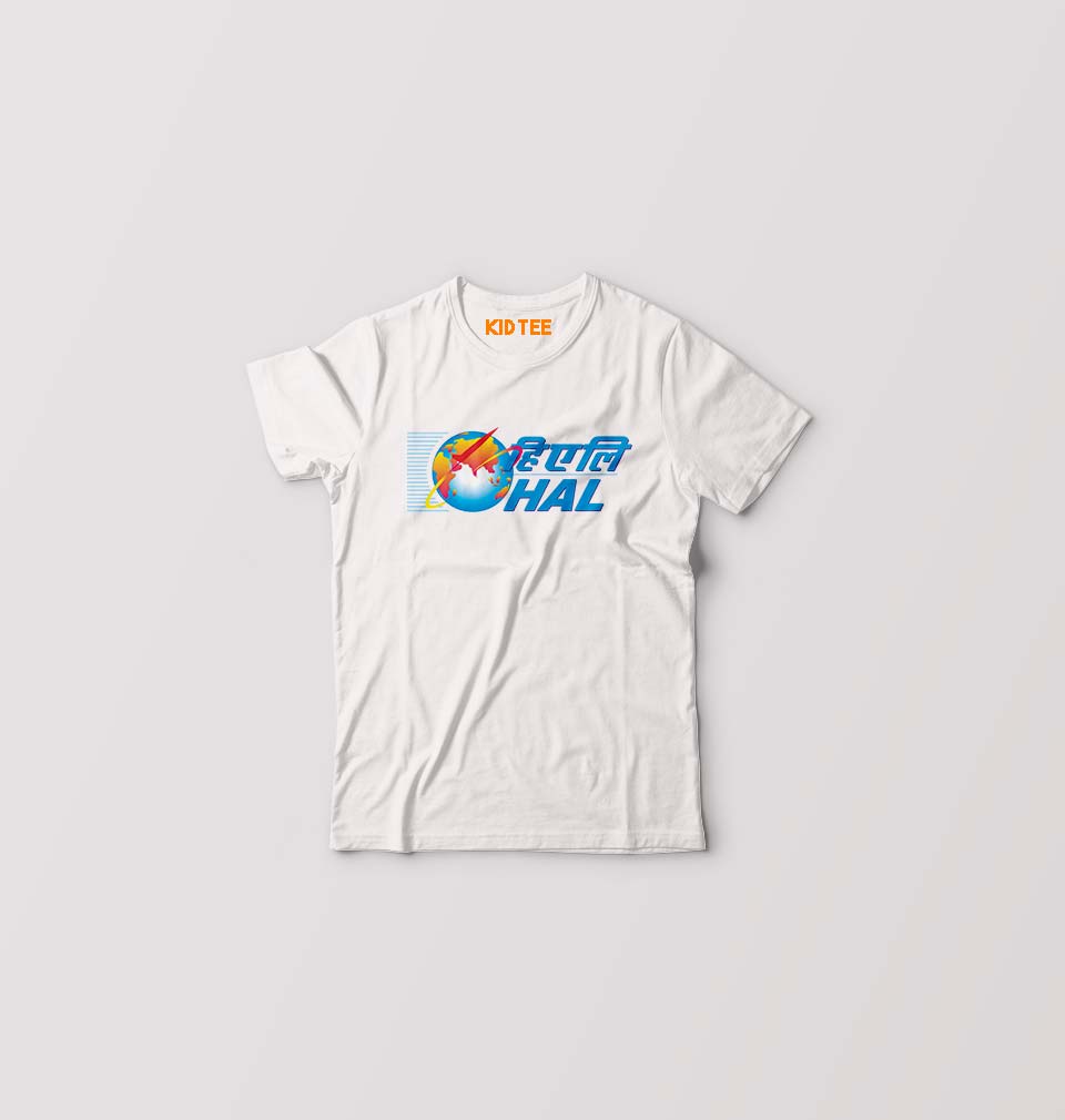 Hindustan Aeronautics Limited (HAL) Kids T-Shirt for Boy/Girl-White-Ektarfa.online