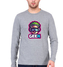 Load image into Gallery viewer, Geek Full Sleeves T-Shirt for Men-GREY-Ektarfa.online
