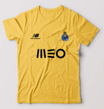 Load image into Gallery viewer, FC Porto 2021-22 T-Shirt for Men-S(38 Inches)-Golden Yellow-Ektarfa.online
