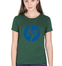 Load image into Gallery viewer, Hewlett-Packard(HP) T-Shirt for Women-XS(32 Inches)-Dark Green-Ektarfa.online
