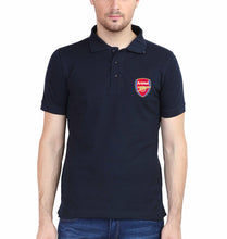 Load image into Gallery viewer, Arsenal Logo Polo T-Shirt for Men-S(38 Inches)-Navy Blue-Ektarfa.co.in
