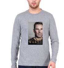 Load image into Gallery viewer, Shane Warne Full Sleeves T-Shirt for Men-Grey Melange-Ektarfa.online
