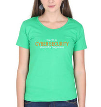 Load image into Gallery viewer, Cyber Security T-Shirt for Women-flag green-Ektarfa.online
