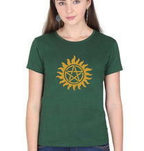 Load image into Gallery viewer, Supernatural T-Shirt for Women-XS(32 Inches)-Dark Green-Ektarfa.online
