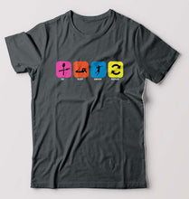 Load image into Gallery viewer, Badminton T-Shirt for Men-Steel grey-Ektarfa.online

