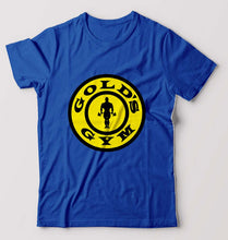 Load image into Gallery viewer, Gold&#39;s Gym T-Shirt for Men-S(38 Inches)-Royal Blue-Ektarfa.online
