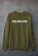 Load image into Gallery viewer, CEO Unisex Sweatshirt for Men/Women-S(40 Inches)-Olive Green-Ektarfa.online
