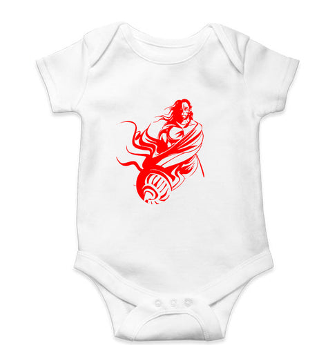 Hanuman Ji (God) Kids Romper For Baby Boy/Girl-0-5 Months(18 Inches)-White-Ektarfa.online