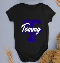 Load image into Gallery viewer, Varsity Tommy Romper For Baby Boy/Girl-Black-Ektarfa.online
