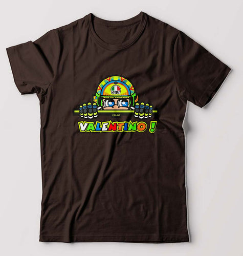 Valentino Rossi(VR 46) T-Shirt for Men-Coffee Brown-Ektarfa.online