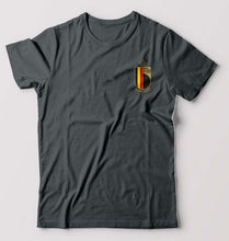 Load image into Gallery viewer, Belgium Football T-Shirt for Men-S(38 Inches)-Steel grey-Ektarfa.online

