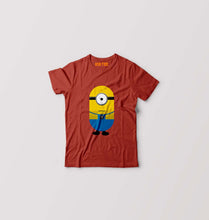 Load image into Gallery viewer, Minion Dispicable me Kids T-Shirt for Boy/Girl-Brick Red-Ektarfa.online
