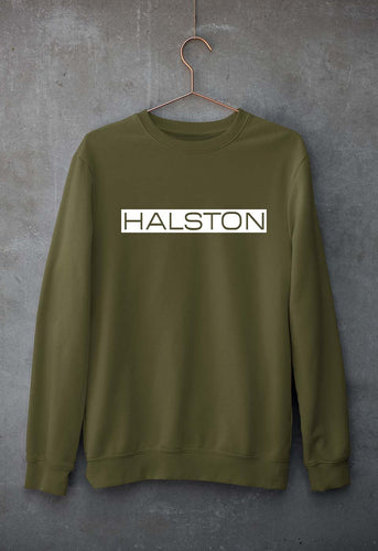 Halston Unisex Sweatshirt for Men/Women-Olive Green-Ektarfa.online