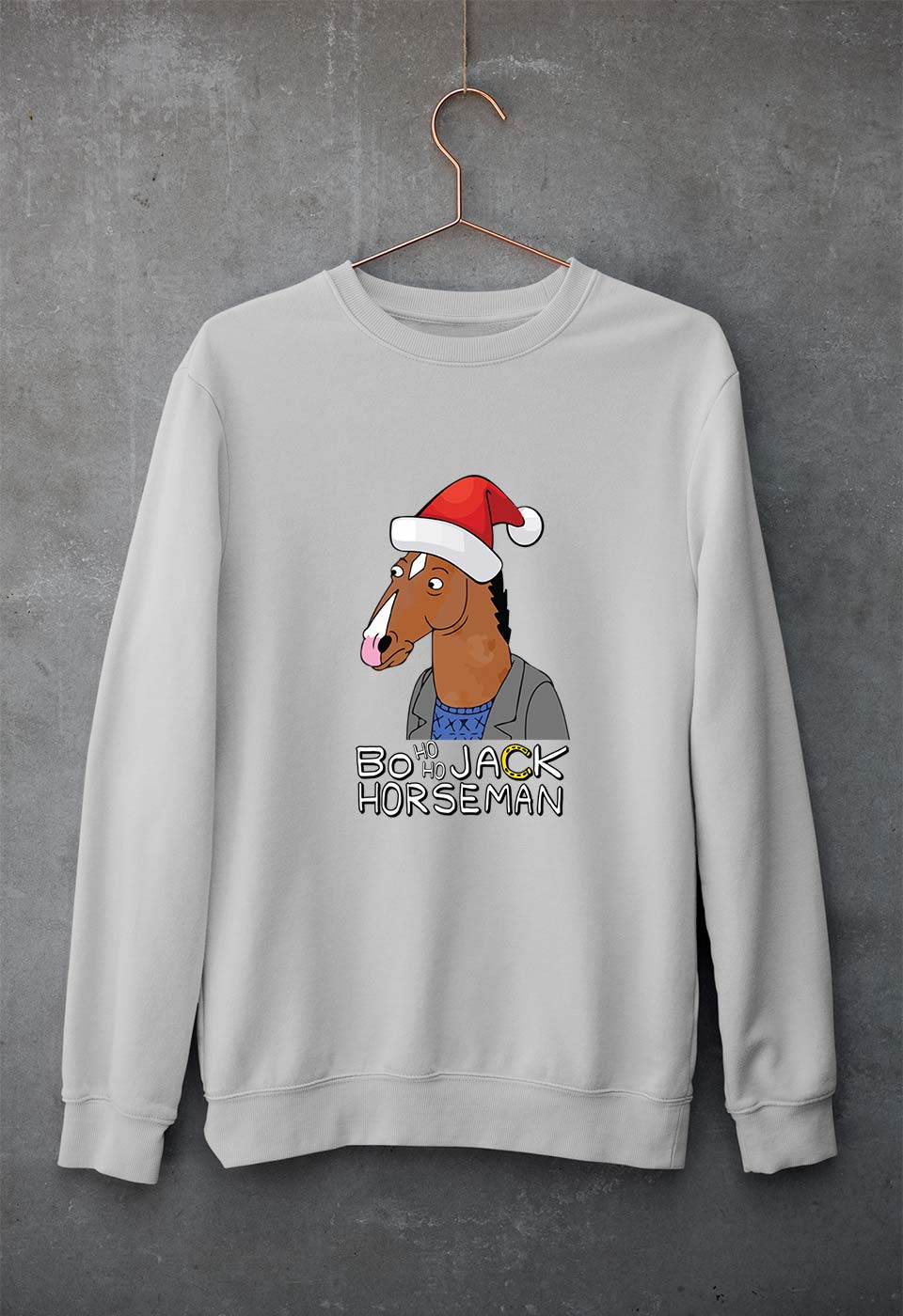 BoJack Horseman Unisex Sweatshirt for Men/Women-Grey Melange-Ektarfa.online