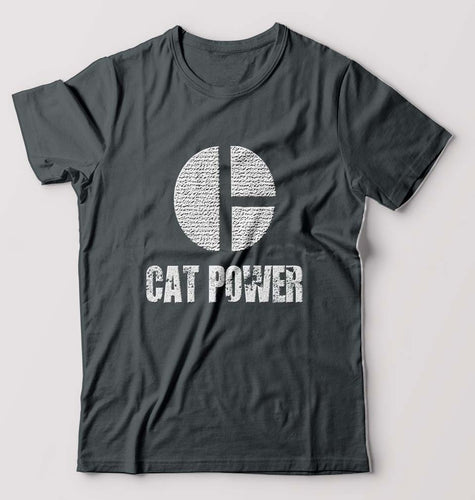 Cat Power T-Shirt for Men-Steel grey-Ektarfa.online
