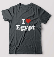 Load image into Gallery viewer, I Love Egypt T-Shirt for Men-Steel grey-Ektarfa.online
