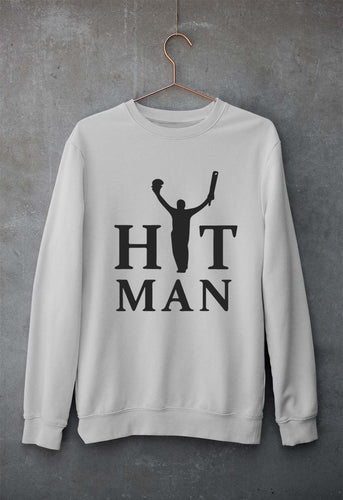 Rohit Sharma Unisex Sweatshirt for Men/Women-Grey Melange-Ektarfa.online