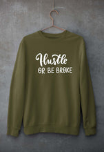Load image into Gallery viewer, Hustle Unisex Sweatshirt for Men/Women-S(40 Inches)-Olive Green-Ektarfa.online
