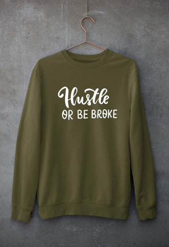 Hustle Unisex Sweatshirt for Men/Women-Olive Green-Ektarfa.online