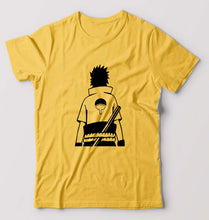 Load image into Gallery viewer, Sasuke Uchiha T-Shirt for Men-S(38 Inches)-Golden Yellow-Ektarfa.online
