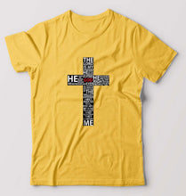 Load image into Gallery viewer, God T-Shirt for Men-Golden Yellow-Ektarfa.online
