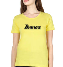 Load image into Gallery viewer, Ibanez Guitar T-Shirt for Women-Yellow-Ektarfa.online

