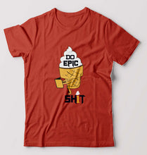 Load image into Gallery viewer, Shit T-Shirt for Men-S(38 Inches)-Brick Red-Ektarfa.online
