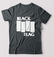 Load image into Gallery viewer, Black Flag T-Shirt for Men-S(38 Inches)-Steel grey-Ektarfa.online
