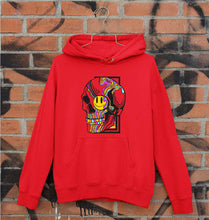 Load image into Gallery viewer, Trippy Psychedelic Skull Emoji Unisex Hoodie for Men/Women-Red-Ektarfa.online
