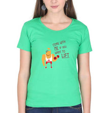 Load image into Gallery viewer, Gym T-Shirt for Women-flag green-Ektarfa.online
