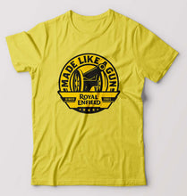 Load image into Gallery viewer, Royal Enfield T-Shirt for Men-S(38 Inches)-Yellow-Ektarfa.online
