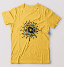 Load image into Gallery viewer, Psychedelic Chakra T-Shirt for Men-S(38 Inches)-Golden Yellow-Ektarfa.online
