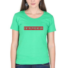 Load image into Gallery viewer, Entrepreneur T-Shirt for Women-flag green-Ektarfa.online
