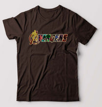 Load image into Gallery viewer, Avengers T-Shirt for Men-S(38 Inches)-Coffee Brown-Ektarfa.online
