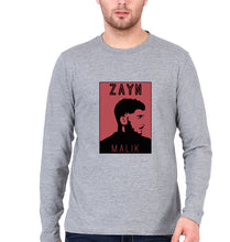 Load image into Gallery viewer, Zayn Malik Full Sleeves T-Shirt for Men-Grey Melange-Ektarfa.online
