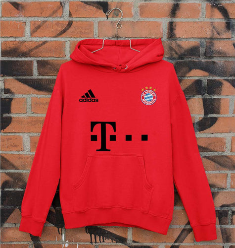 FC Bayern Munich 2021-22 Unisex Hoodie for Men/Women-Red-Ektarfa.online