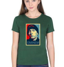 Load image into Gallery viewer, EMINEM T-Shirt for Women-XS(32 Inches)-Dark Green-Ektarfa.online
