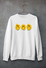 Load image into Gallery viewer, Smiley Unisex Sweatshirt for Men/Women-S(40 Inches)-White-Ektarfa.online
