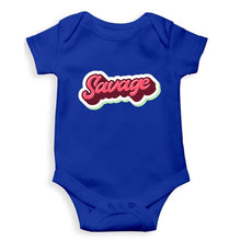 Load image into Gallery viewer, Savage Kids Romper For Baby Boy/Girl-0-5 Months(18 Inches)-Royal Blue-Ektarfa.online
