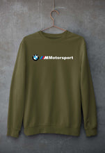 Load image into Gallery viewer, BMW Motorsport Unisex Sweatshirt for Men/Women-S(40 Inches)-Olive Green-Ektarfa.online
