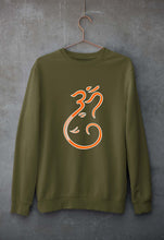 Load image into Gallery viewer, Ganpati JI(Ganesh) Unisex Sweatshirt for Men/Women-Olive Green-Ektarfa.online
