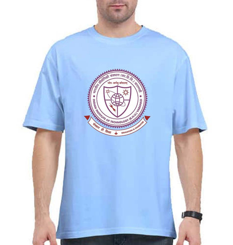 IIT (BHU) Varanasi Oversized T-Shirt for Men-Baby Blue-Ektarfa.online