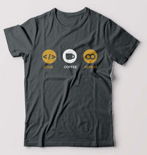 Load image into Gallery viewer, Coder T-Shirt for Men-Steel grey-Ektarfa.online

