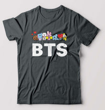 Load image into Gallery viewer, BTS T-Shirt for Men-Steel grey-Ektarfa.online

