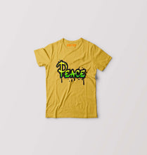 Load image into Gallery viewer, Graffiti Peace Kids T-Shirt for Boy/Girl-Golden Yellow-Ektarfa.online
