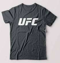 Load image into Gallery viewer, UFC T-Shirt for Men-S(38 Inches)-Steel grey-Ektarfa.online
