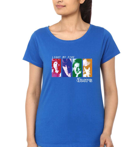 The Doors T-Shirt for Women-Royal Blue-Ektarfa.online